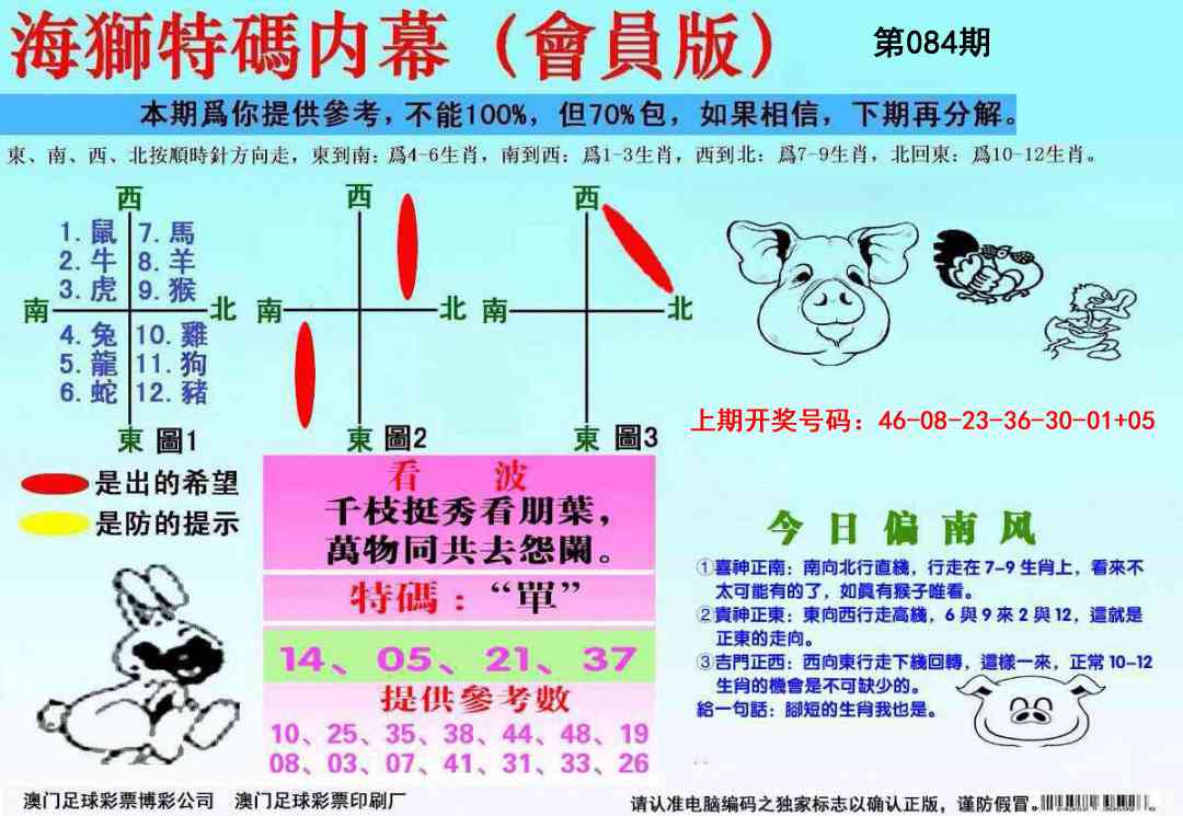 084期海狮特码会员报[图]